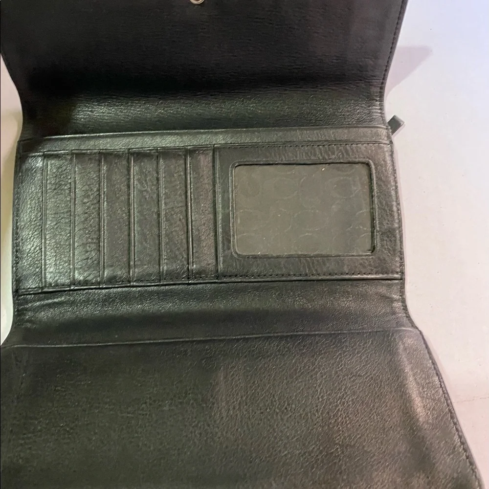 COPY - Coach vintage black leather wallet